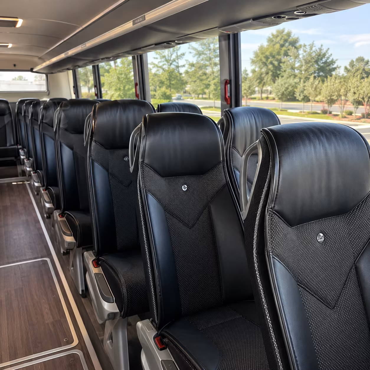 birmingham charter bus rental inside