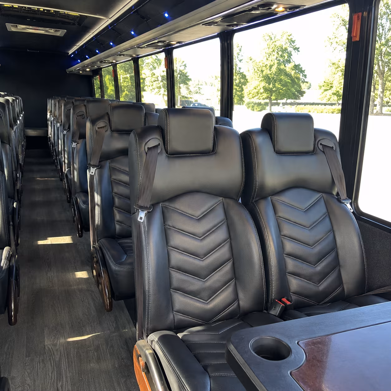 remote parking lot minibus rentals in birmingham