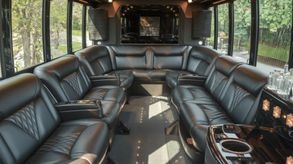 party bus rental interior auburn